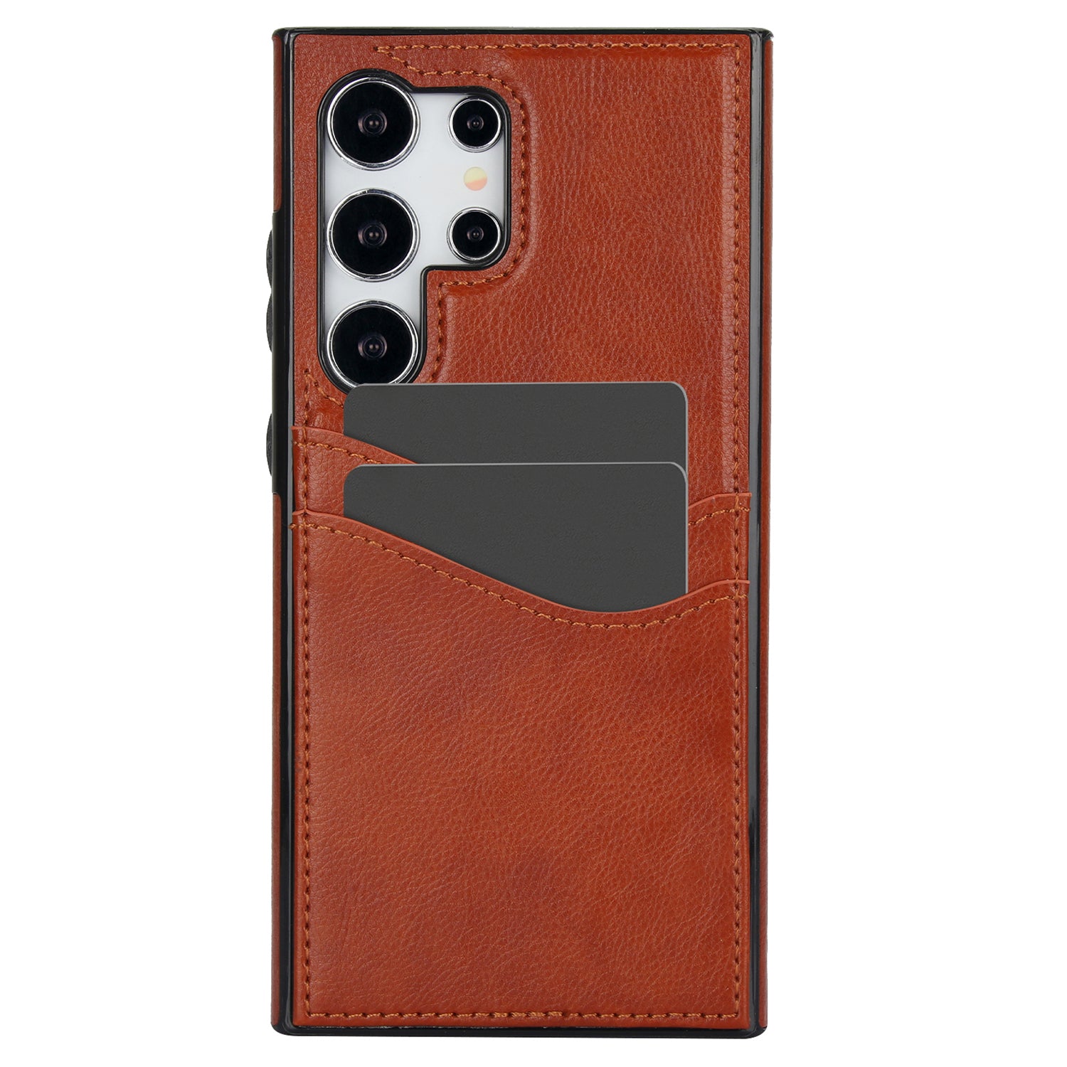 For Samsung Galaxy S24 Ultra Phone Protector Card Slot Scratch-Resistant PU+TPU Phone Case For Samsung Galaxy S24 Ultra Phone Protector Card Slot Scratch-Resistant PU+TPU Phone Case